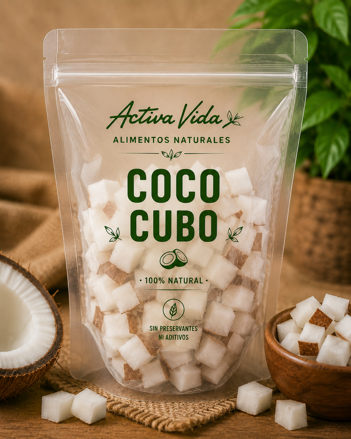 COCO DESHIDRATADO CUBOS