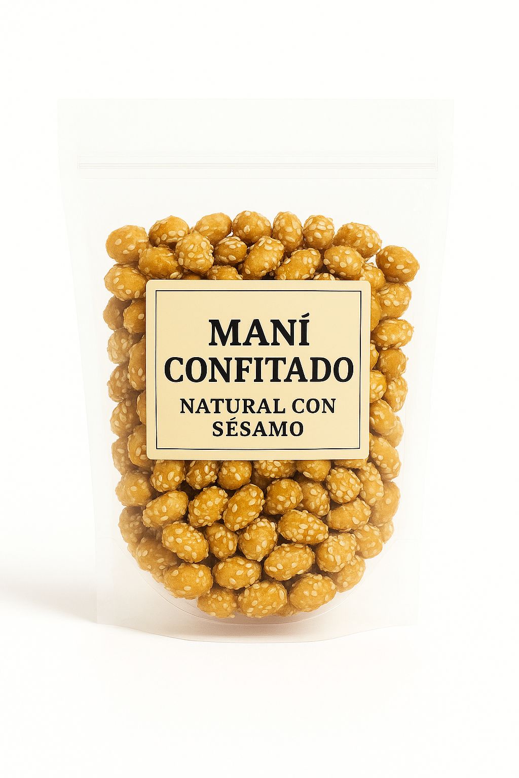 Mani Confitado Natural con Sesamo