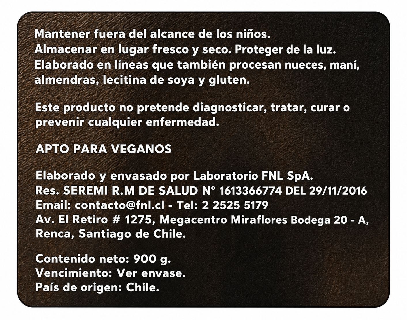 Proteina Vegana FNL sabor cookies and cream