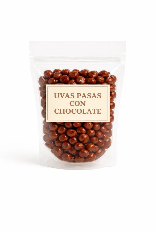 Uvas Pasas con Chocolate