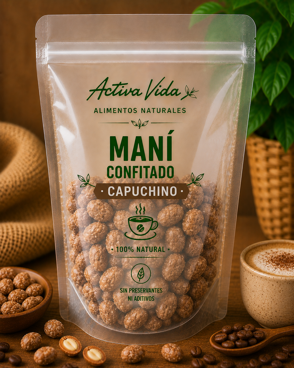 MANI CONFITADO CAPUCHINO